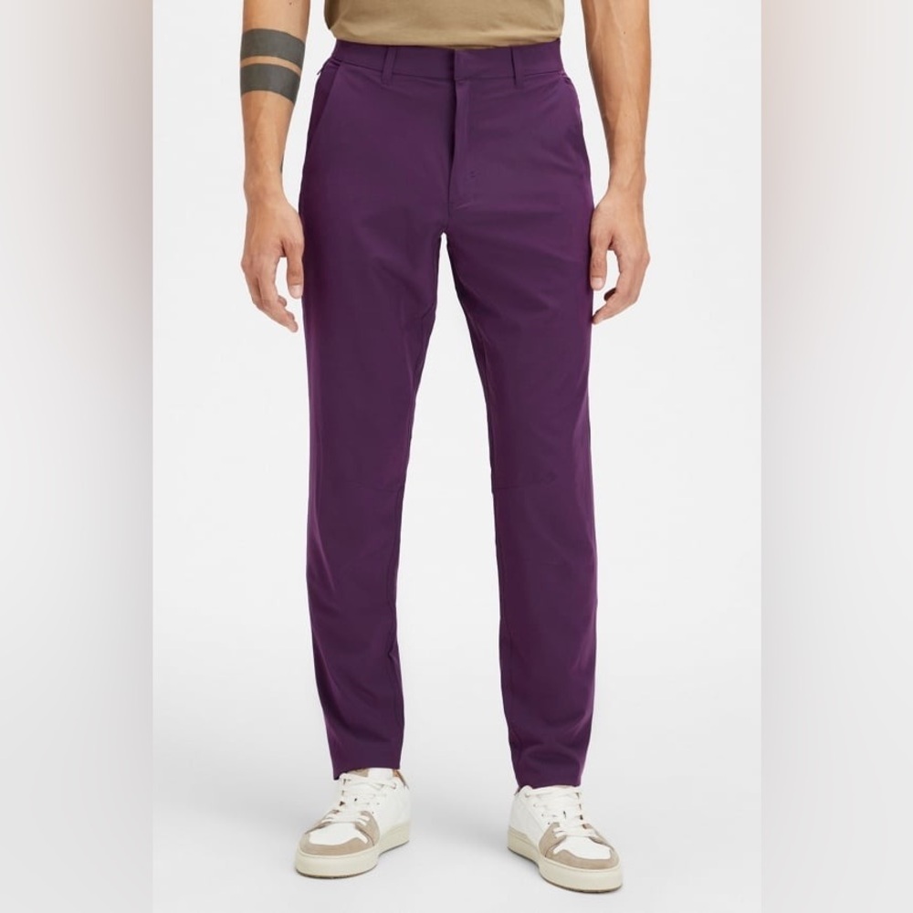 Fabletics Men’s The Only Pant in Mulled Wine Purple Size 32